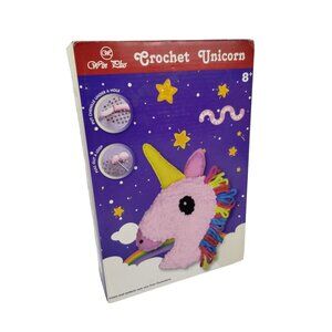 Win Plus DIY Crochet Unicorn Kids Stuffed Plush Arts and Craft Kit 8+